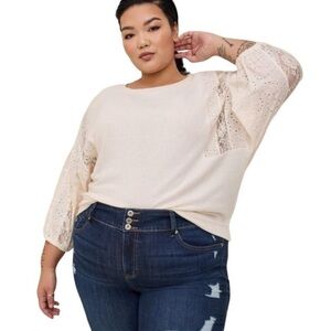 Torrid lace sweater
